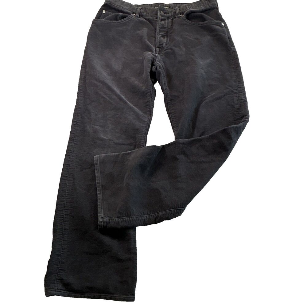 Vintage Guess Jeans Premium Originals W32 L32 Black Button Fly 100% Cotton